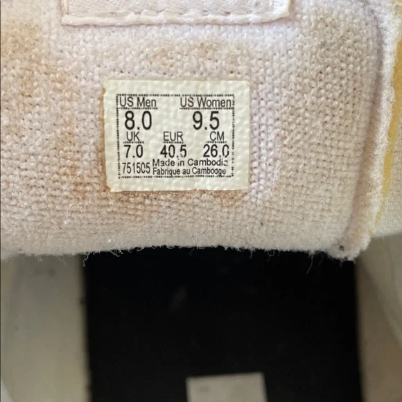 VANS Leather Sk8-Hi True White Sneakers Womens Size 9.5 - Picture 10 of 11